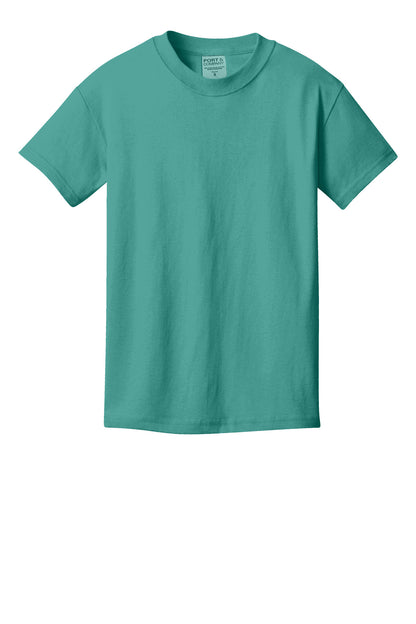 Custom Embroidered Port & Co T-Shirts  in Peacock