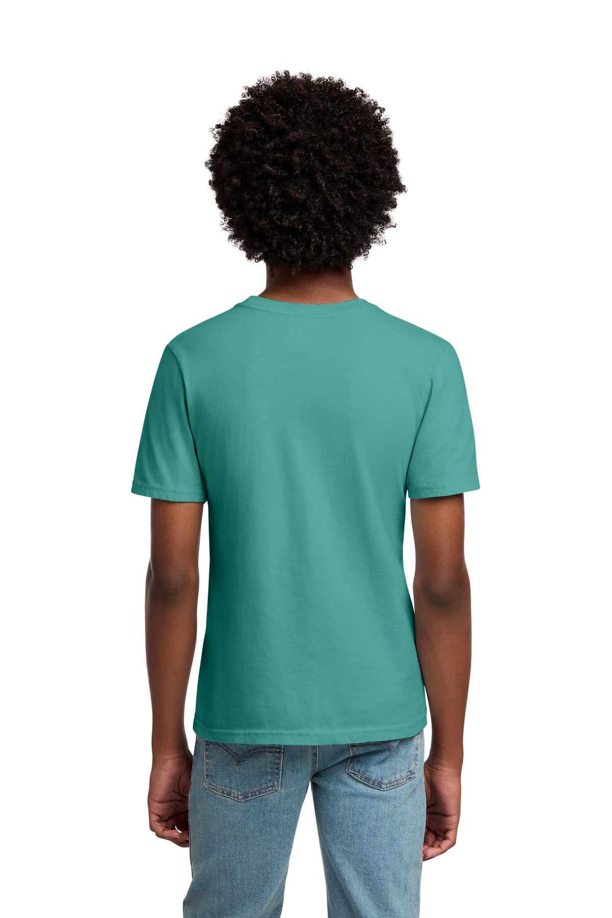 Custom Embroidered Port & Co T-Shirts  in Peacock