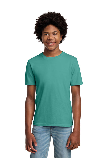 Custom Embroidered Port & Co T-Shirts  in Peacock