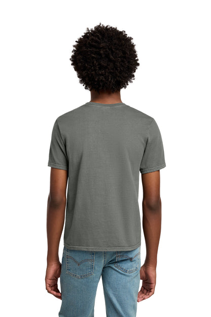 Custom Embroidered Port & Co T-Shirts  in Pewter