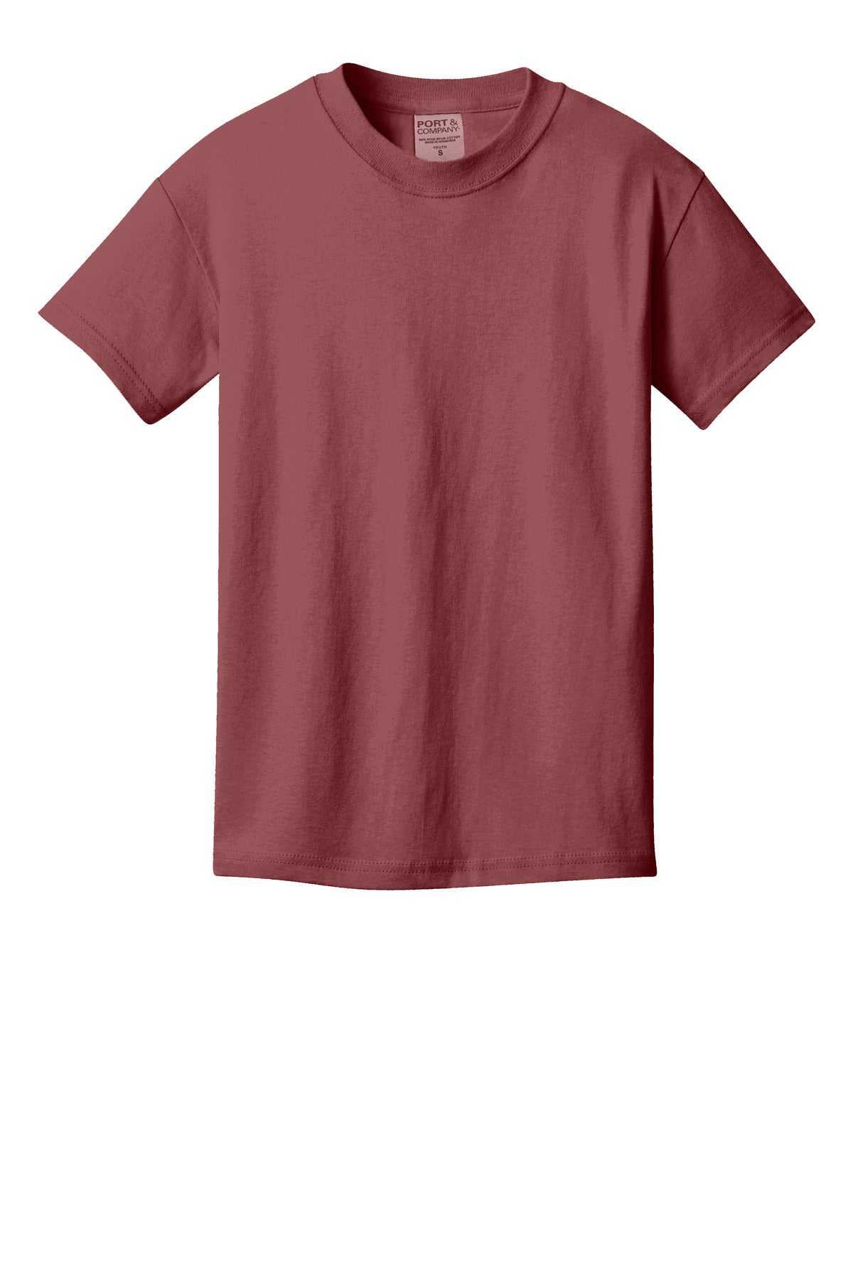 Custom Embroidered Port & Co T-Shirts  in Red Rock