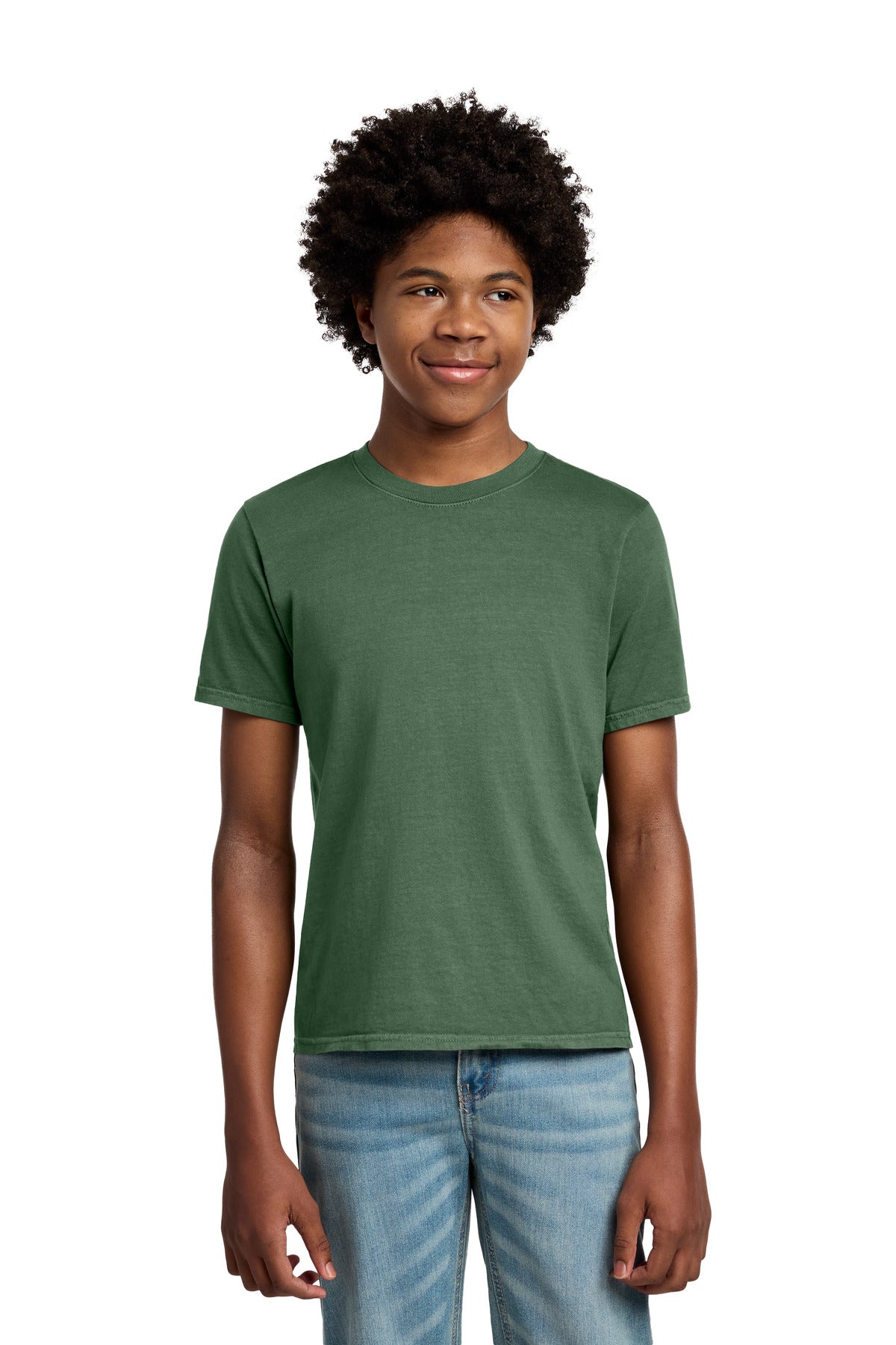 Custom Embroidered Port & Co T-Shirts  in Safari