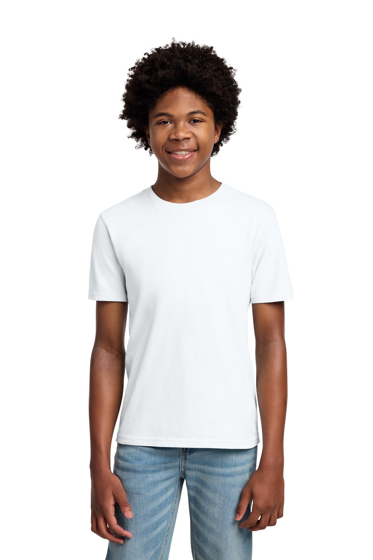 Custom Embroidered Port & Co T-Shirts  in White