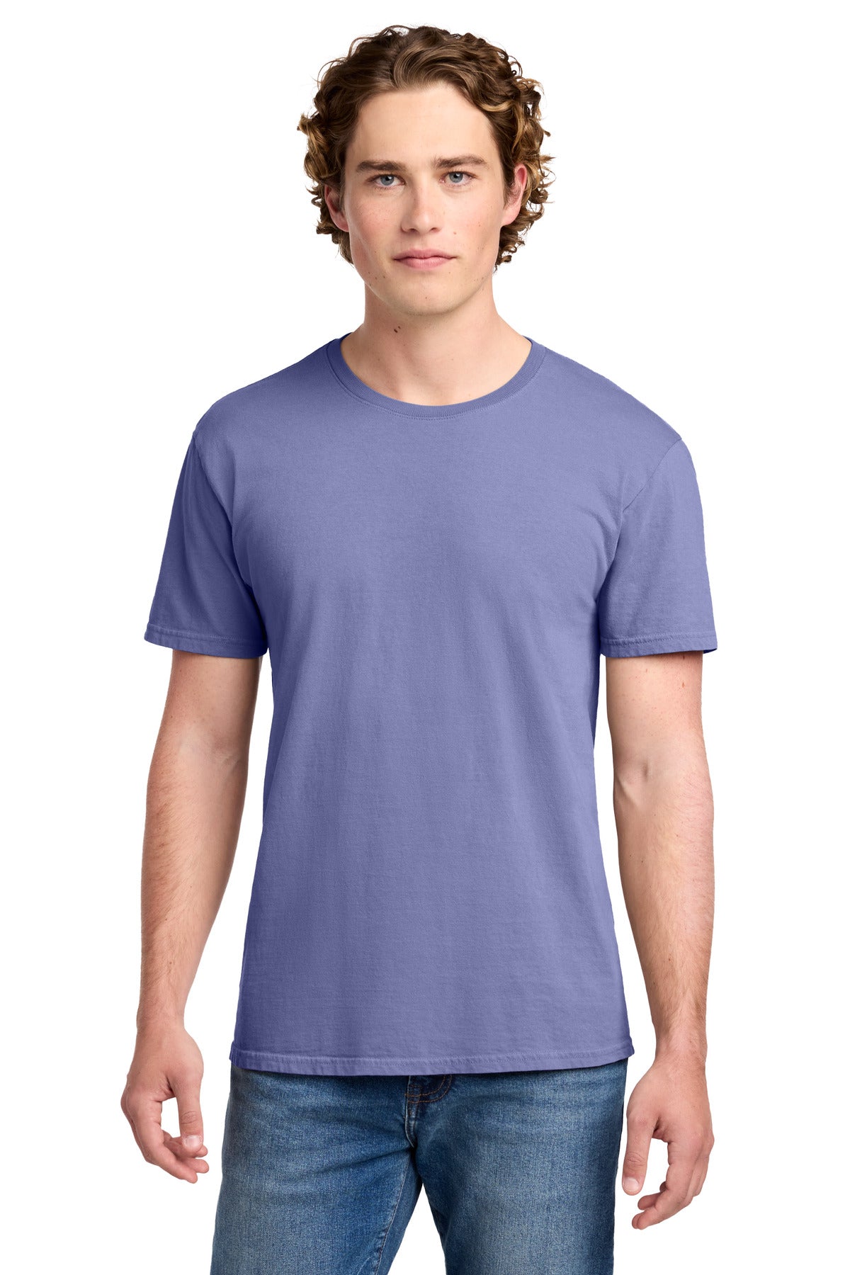Custom Embroidered Port & Co T-Shirts  in Amethyst