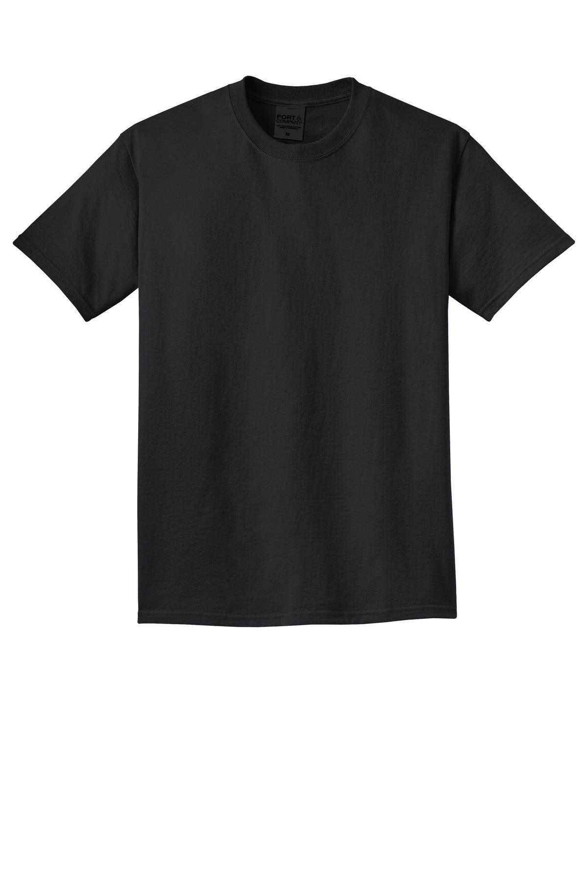 Custom Embroidered Port & Co T-Shirts  in Black