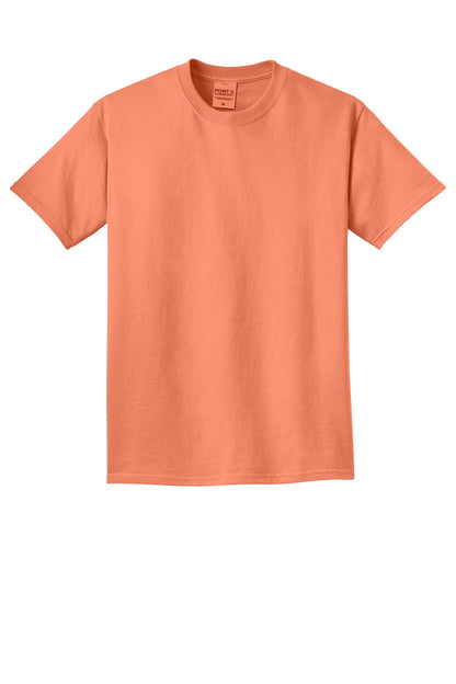 Custom Embroidered Port & Co T-Shirts  in Cantaloupe