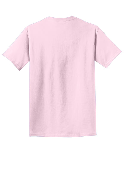 Custom Embroidered Port & Co T-Shirts  in Cherry Blossom