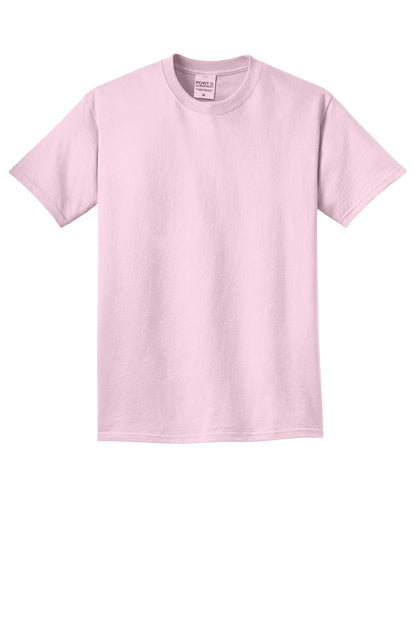 Custom Embroidered Port & Co T-Shirts  in Cherry Blossom