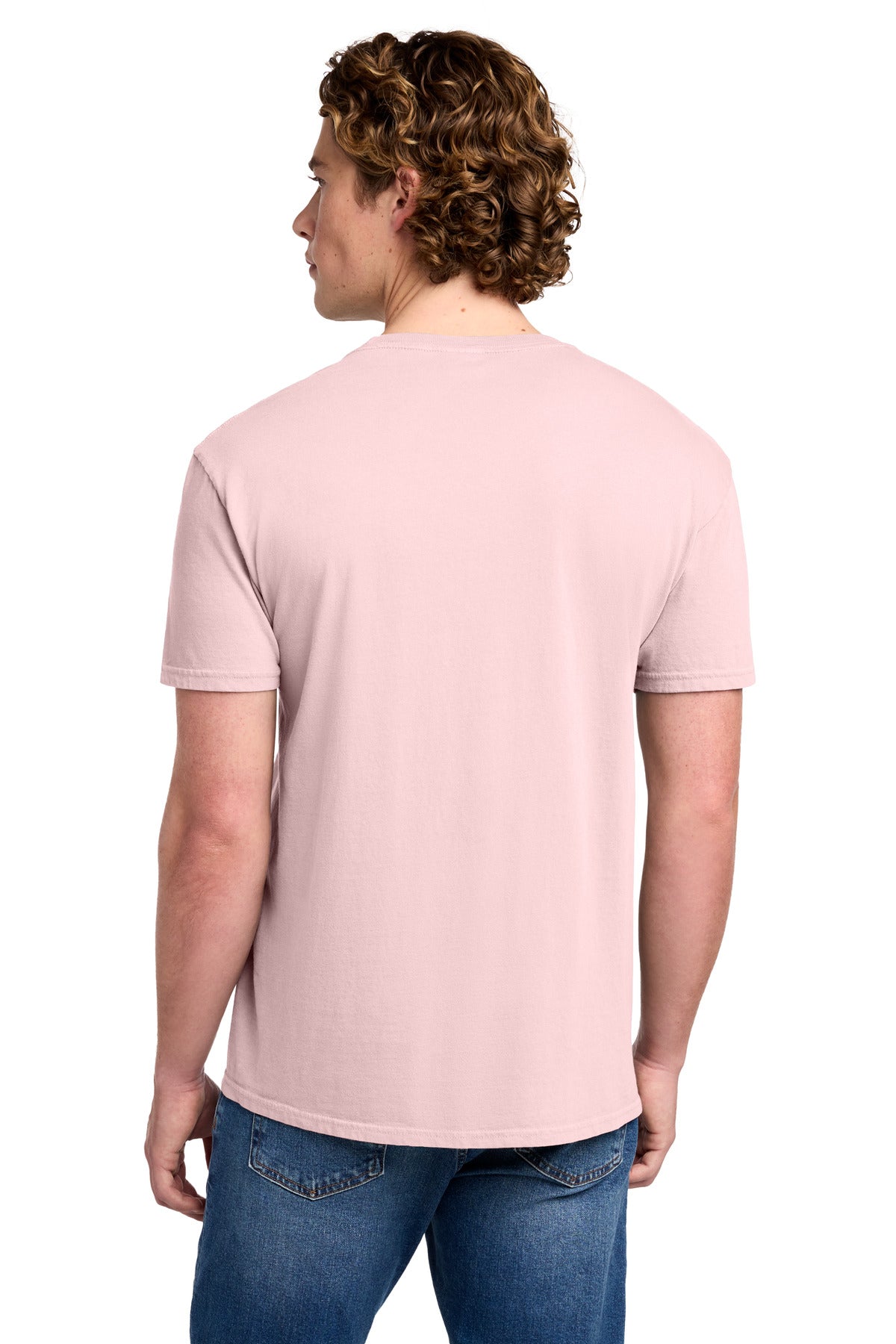 Custom Embroidered Port & Co T-Shirts  in Cherry Blossom