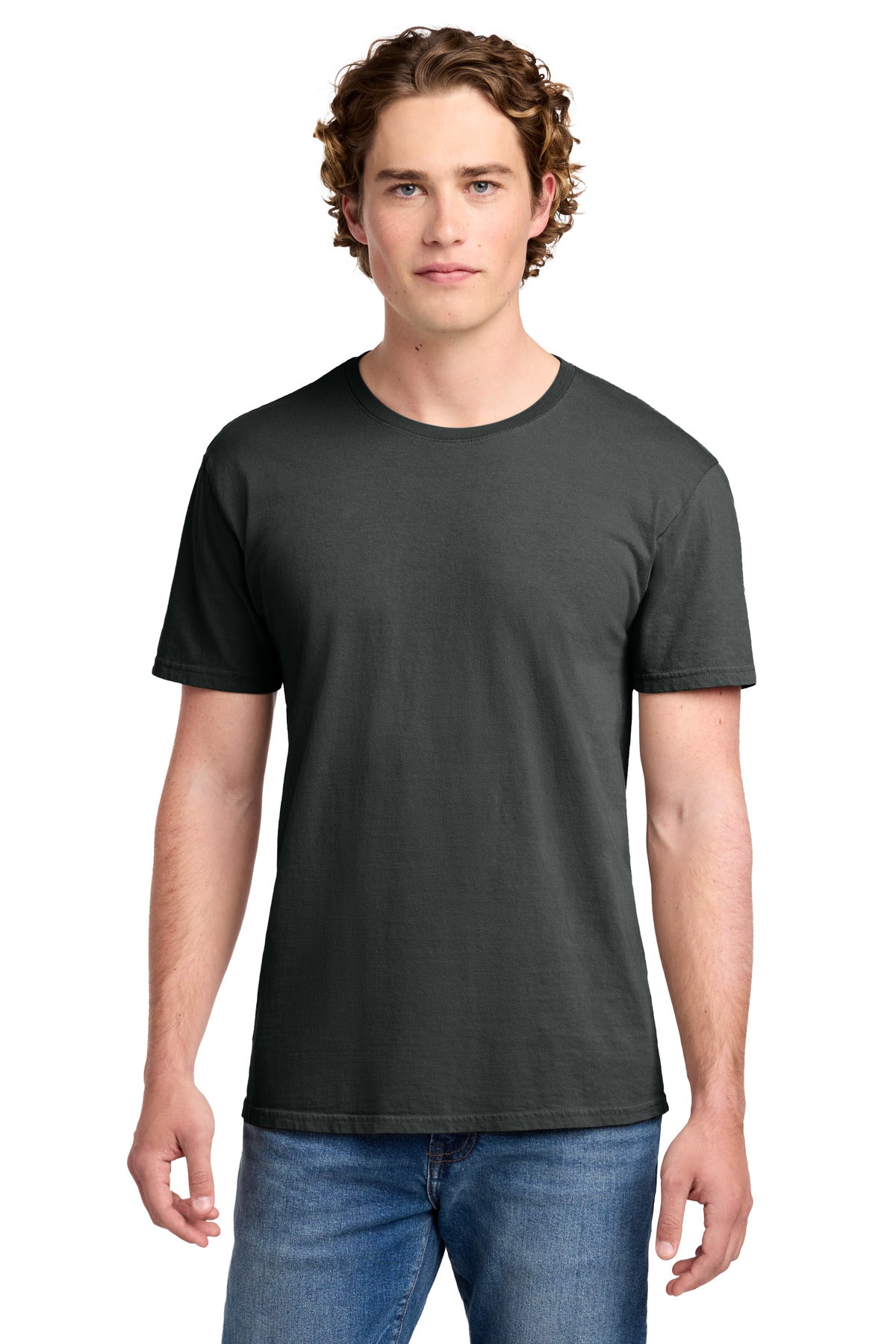 Custom Embroidered Port & Co T-Shirts  in Coal