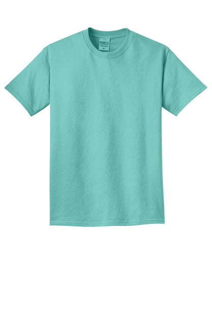 Custom Embroidered Port & Co T-Shirts  in Cool Mint
