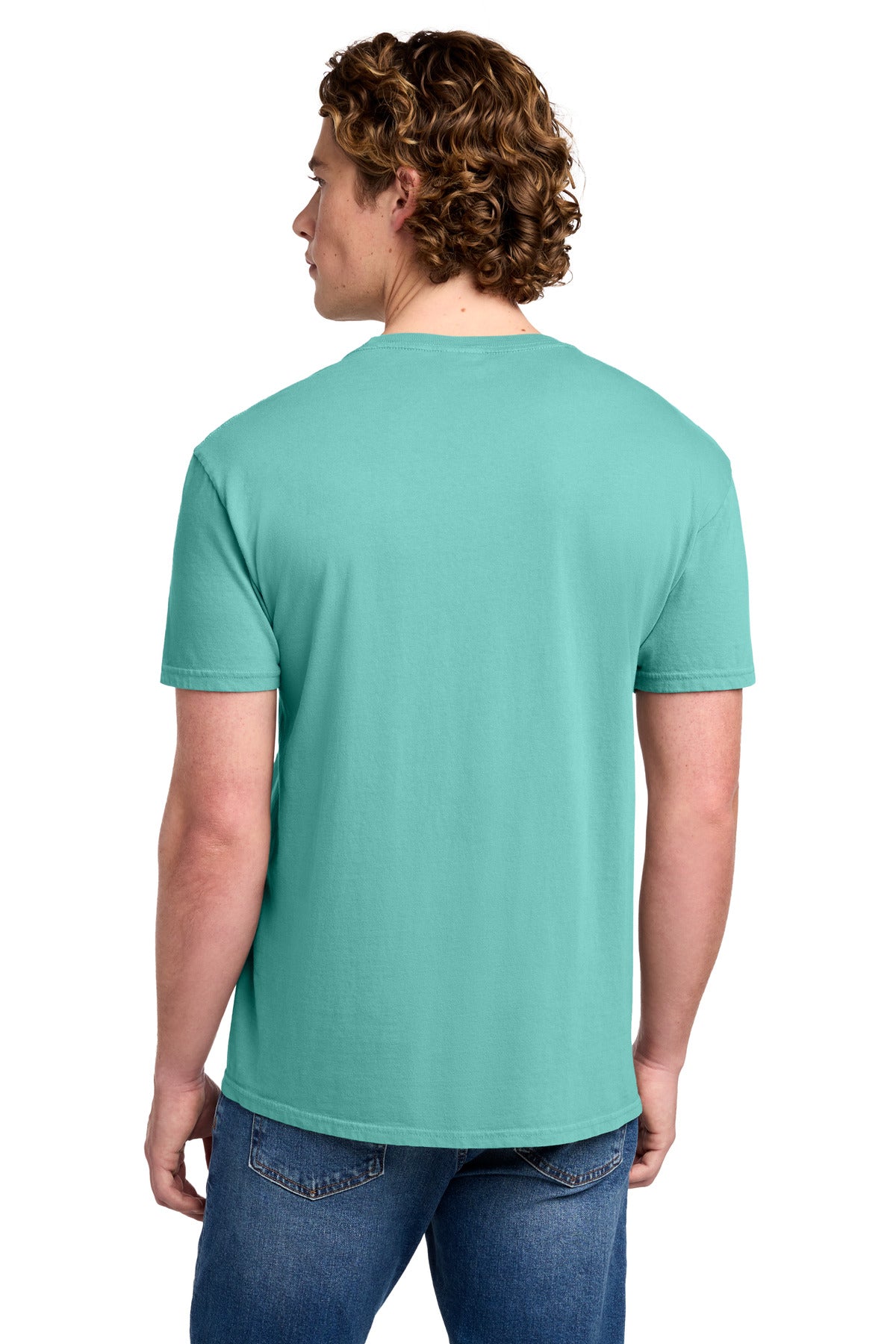Custom Embroidered Port & Co T-Shirts  in Cool Mint