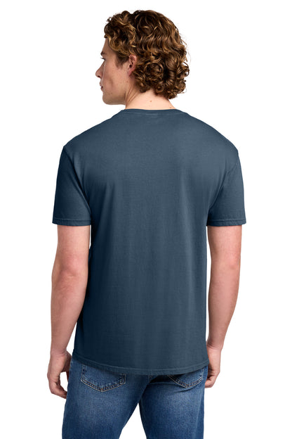 Custom Embroidered Port & Co T-Shirts  in Denim Blue