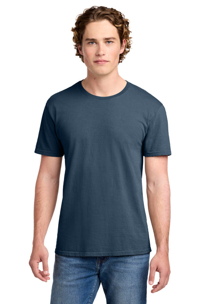 Custom Embroidered Port & Co T-Shirts  in Denim Blue