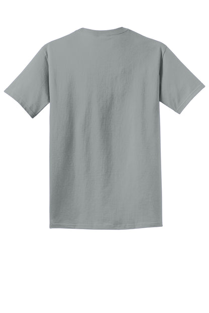 Custom Embroidered Port & Co T-Shirts  in Dove Grey