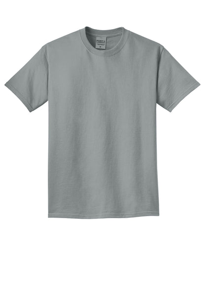 Custom Embroidered Port & Co T-Shirts  in Dove Grey
