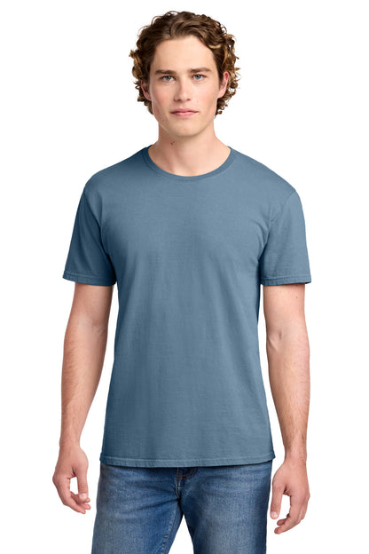 Custom Embroidered Port & Co T-Shirts  in Faded Denim