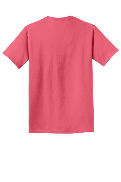 Custom Embroidered Port & Co T-Shirts  in Fruit Punch