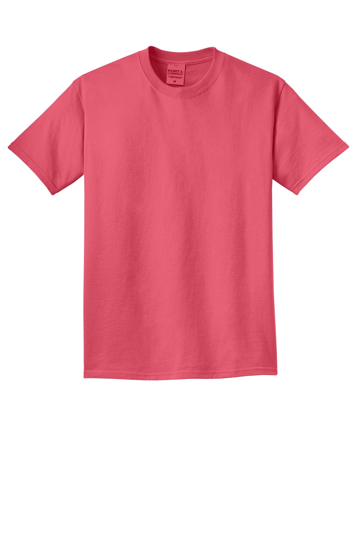 Custom Embroidered Port & Co T-Shirts  in Fruit Punch