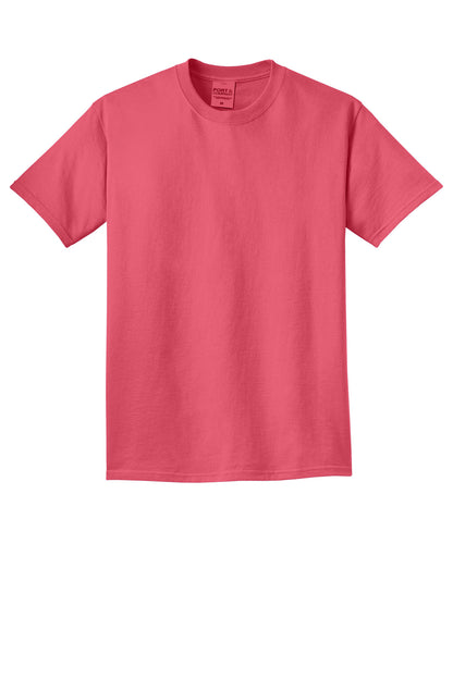 Custom Embroidered Port & Co T-Shirts  in Fruit Punch