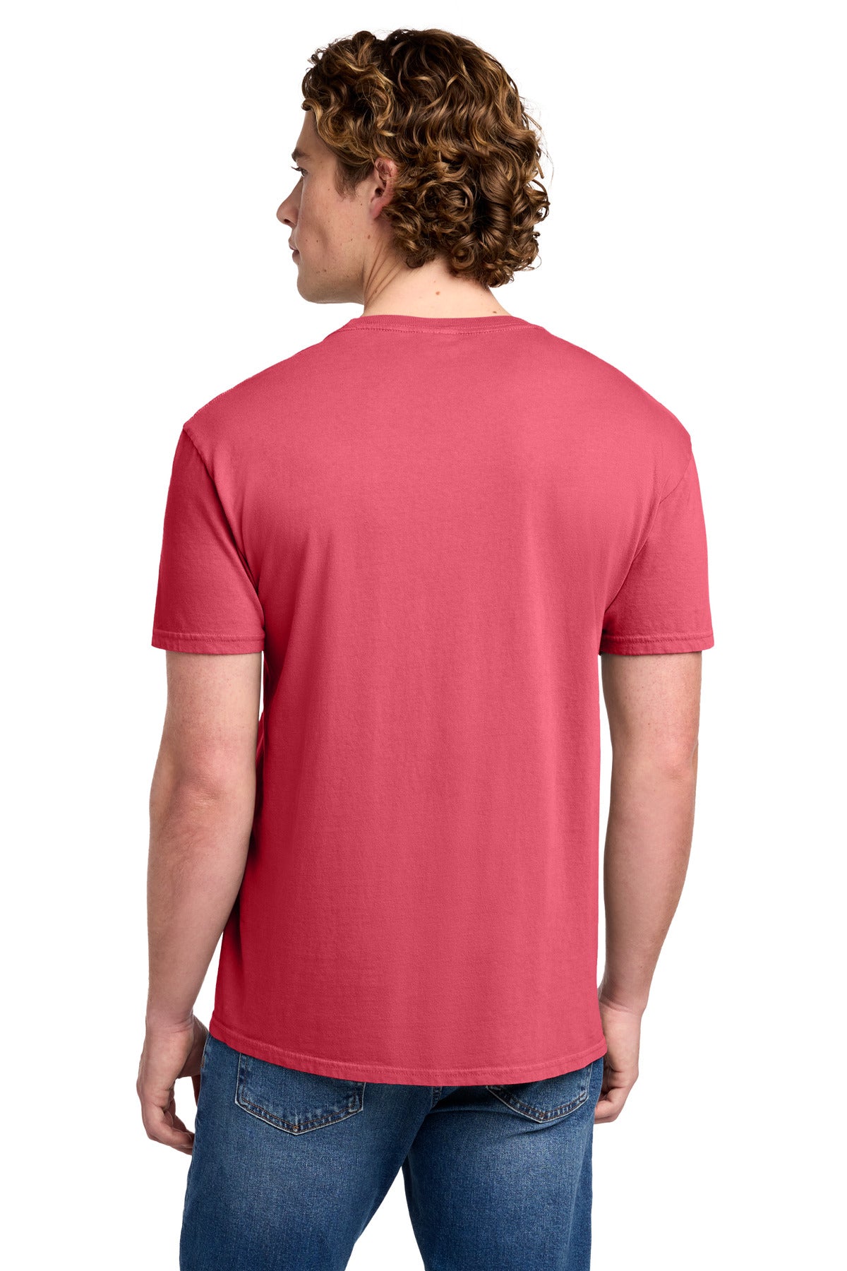 Custom Embroidered Port & Co T-Shirts  in Fruit Punch