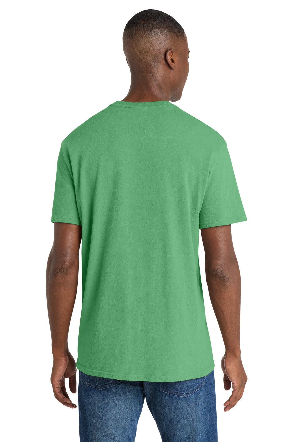 Custom Embroidered Port & Co T-Shirts  in Guacamole