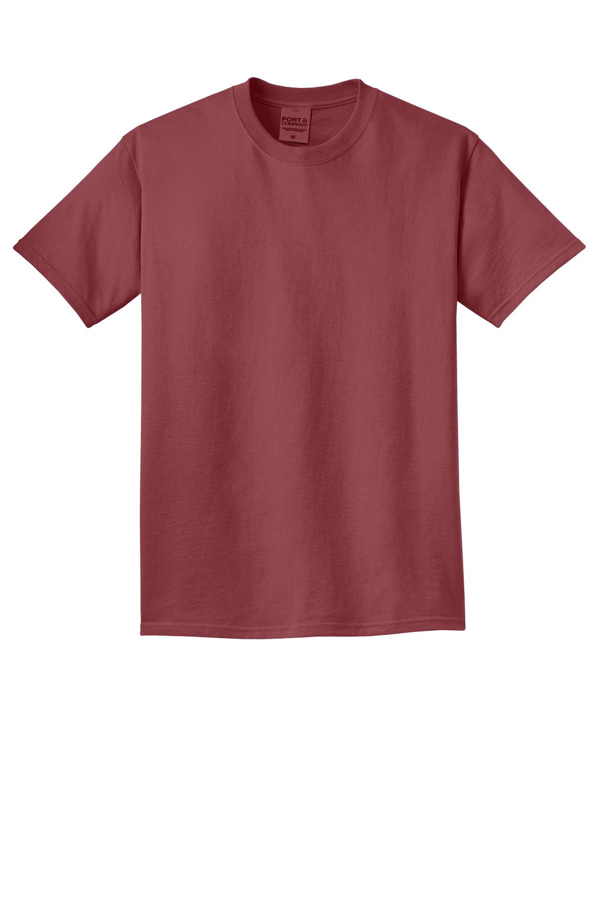 Custom Embroidered Port & Co T-Shirts  in Merlot