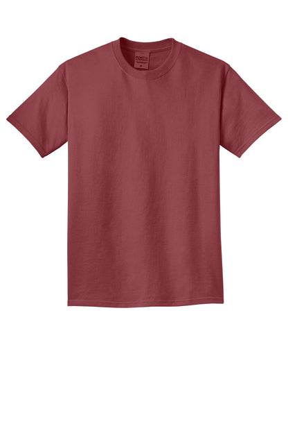 Custom Embroidered Port & Co T-Shirts  in Merlot