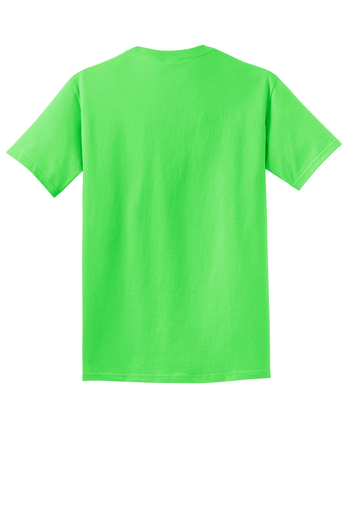 Custom Embroidered Port & Co T-Shirts  in Neon Green
