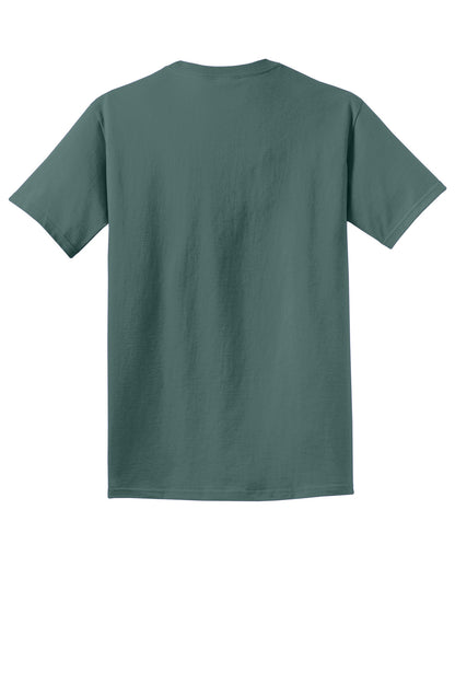 Custom Embroidered Port & Co T-Shirts  in Nordic Green