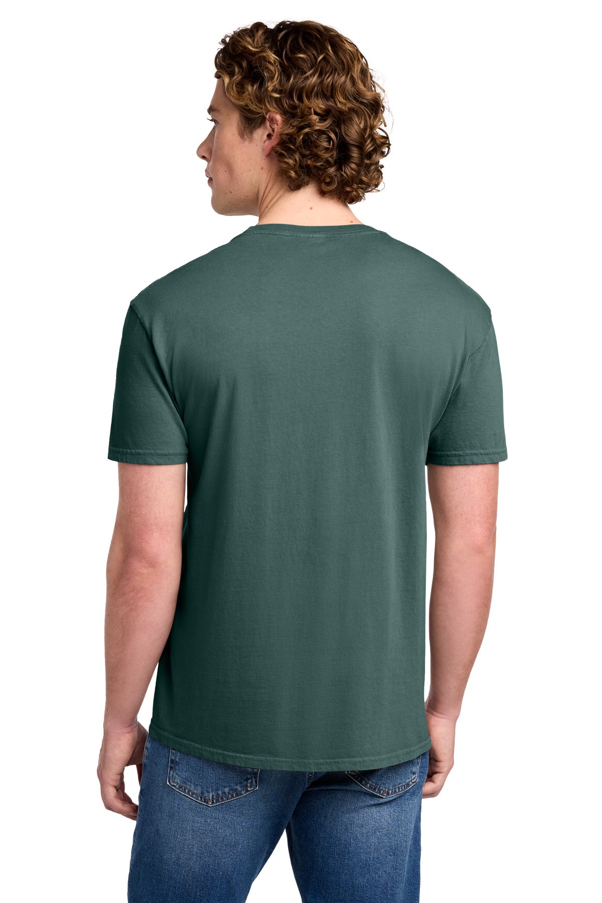 Custom Embroidered Port & Co T-Shirts  in Nordic Green
