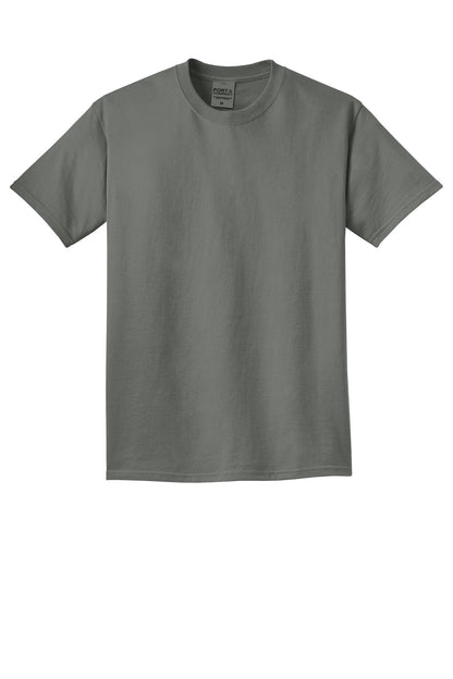 Custom Embroidered Port & Co T-Shirts  in Pewter