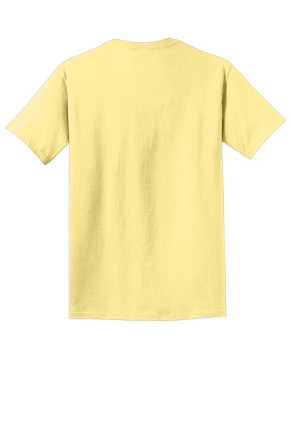 Custom Embroidered Port & Co T-Shirts  in Popcorn