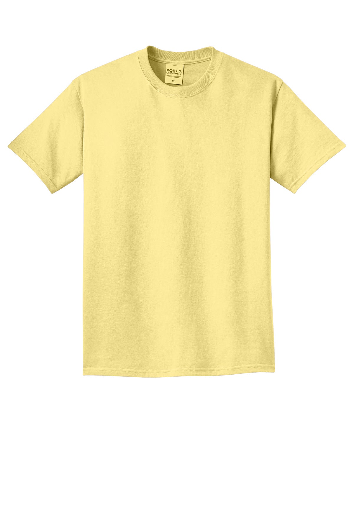 Custom Embroidered Port & Co T-Shirts  in Popcorn