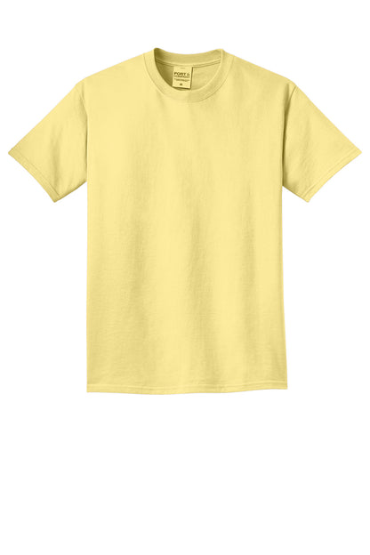 Custom Embroidered Port & Co T-Shirts  in Popcorn