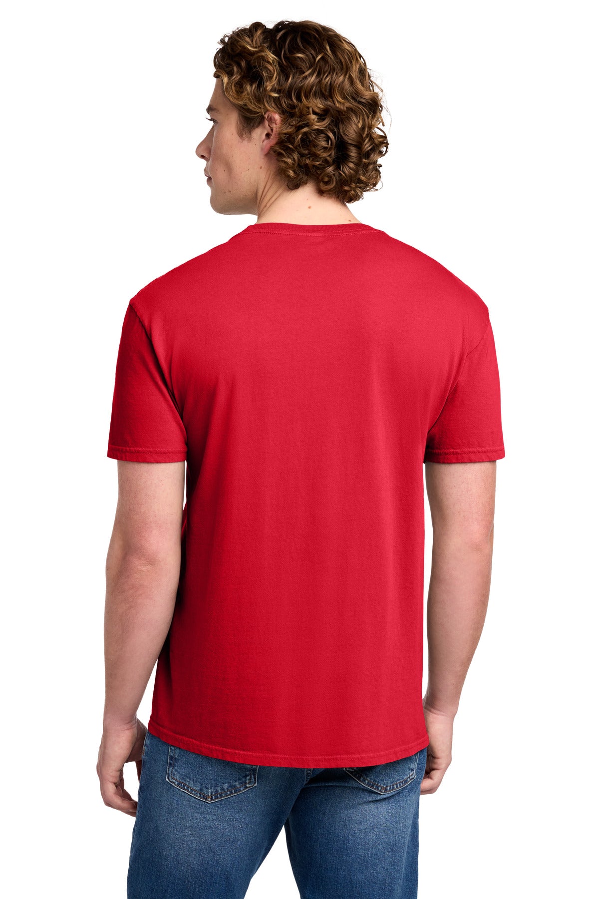 Custom Embroidered Port & Co T-Shirts  in Red