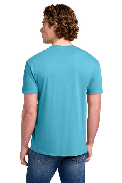 Custom Embroidered Port & Co T-Shirts  in Tidal Wave