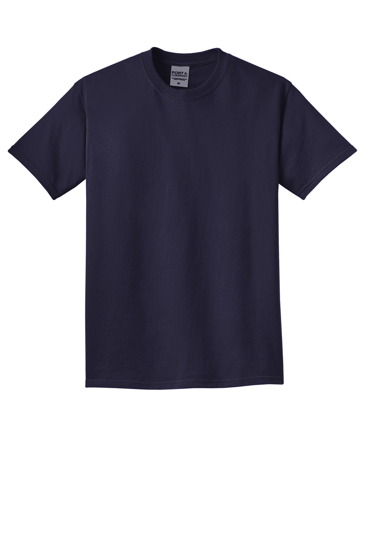 Custom Embroidered Port & Co T-Shirts  in True Navy