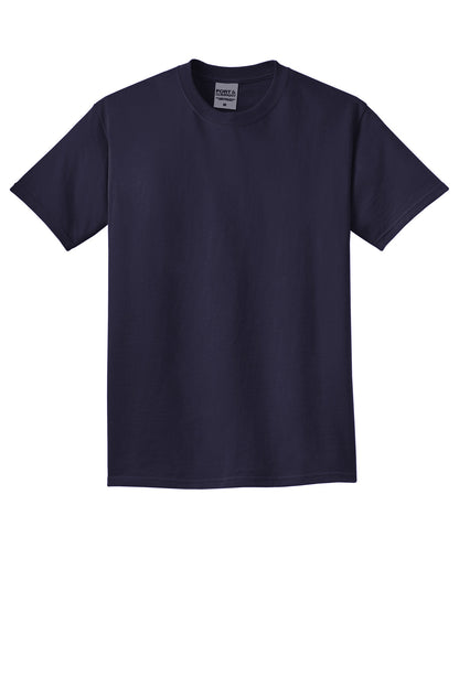 Custom Embroidered Port & Co T-Shirts  in True Navy