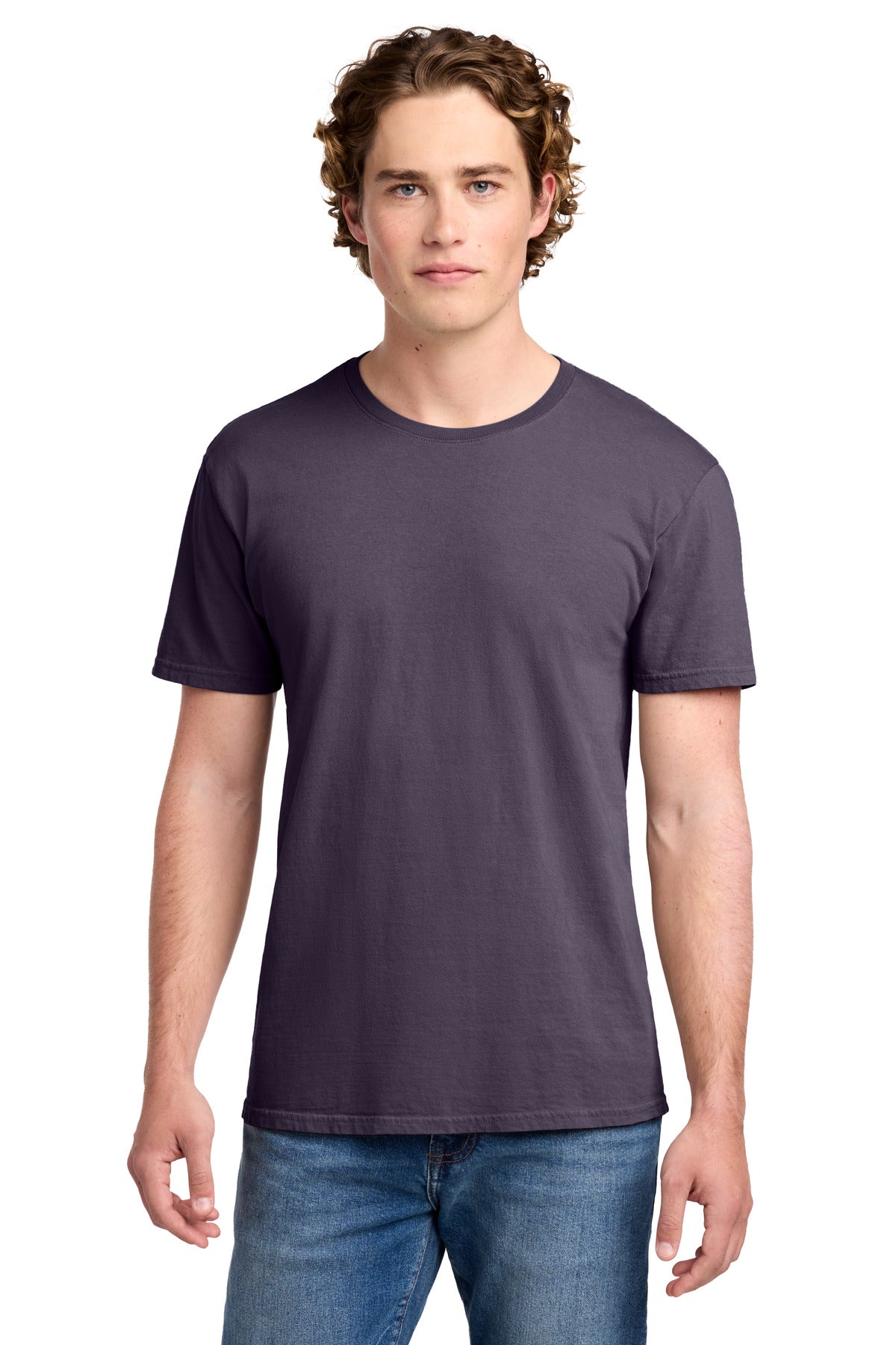 Custom Embroidered Port & Co T-Shirts  in Vintage Plum