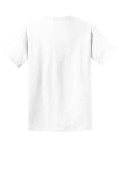 Custom Embroidered Port & Co T-Shirts  in White