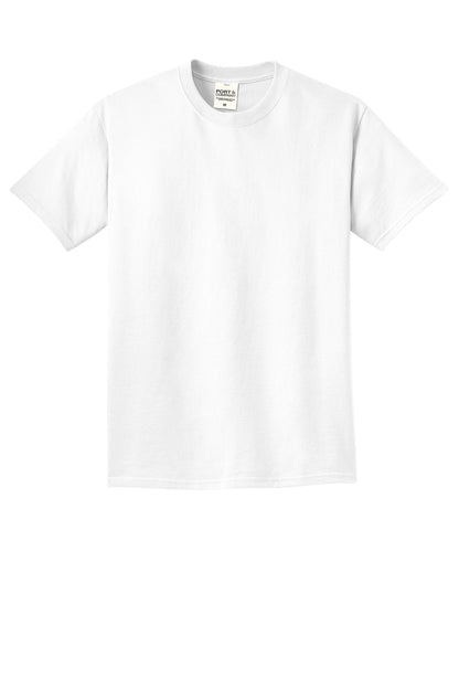 Custom Embroidered Port & Co T-Shirts  in White