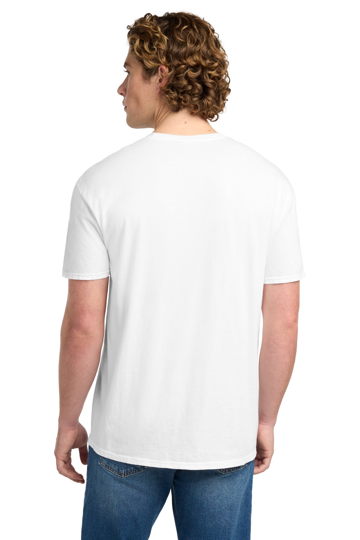 Custom Embroidered Port & Co T-Shirts  in White