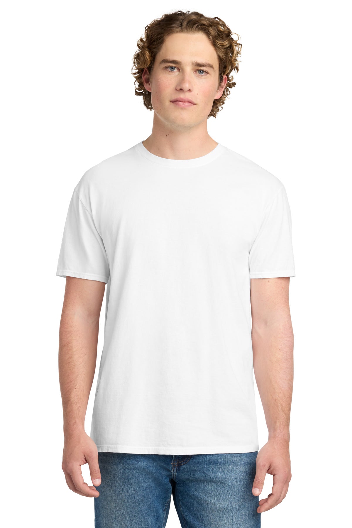 Custom Embroidered Port & Co T-Shirts  in White