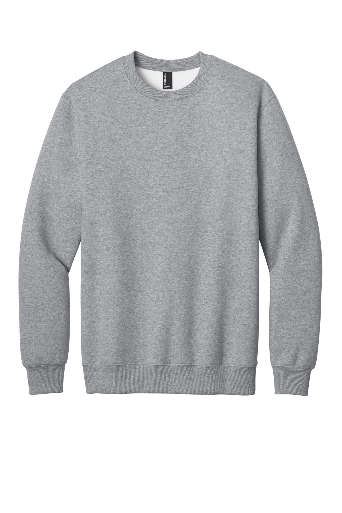 Custom Embroidered Port & Co Sweatshirts in Athletic Heather