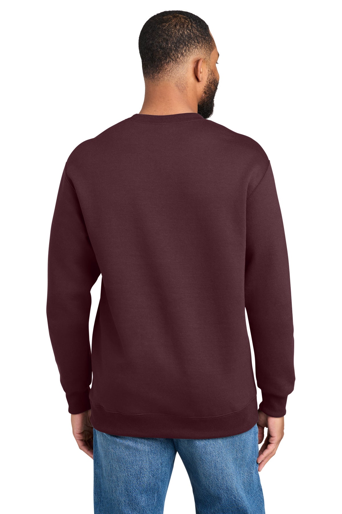 Custom Embroidered Port & Co Sweatshirts in Athletic Maroon