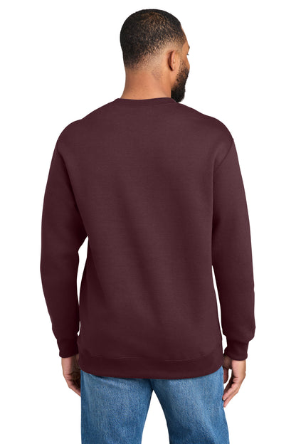 Custom Embroidered Port & Co Sweatshirts in Athletic Maroon