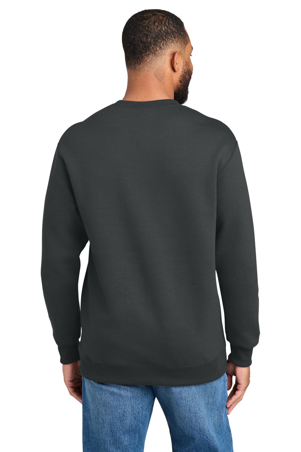 Custom Embroidered Port & Co Sweatshirts in Coal Grey