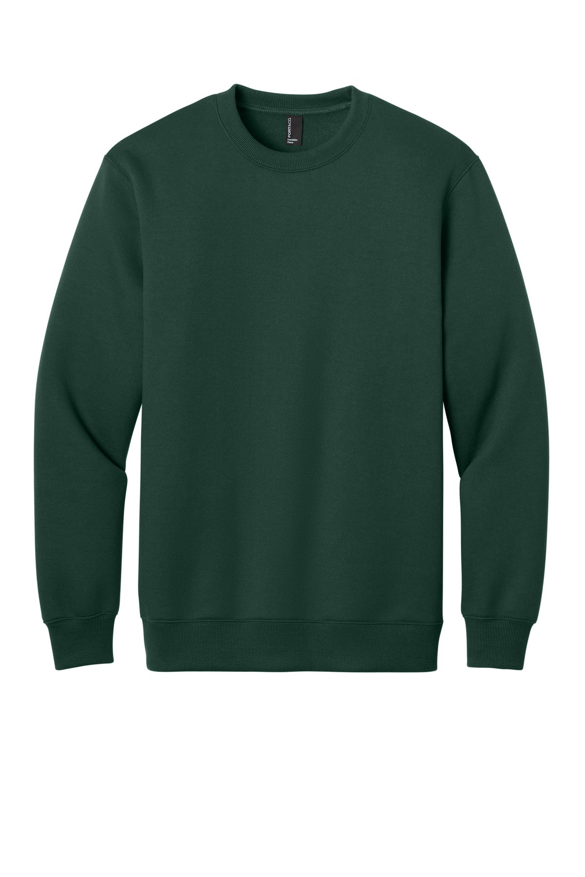 Custom Embroidered Port & Co Sweatshirts in Dark Green
