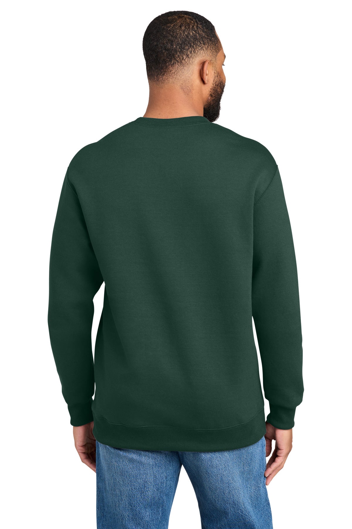 Custom Embroidered Port & Co Sweatshirts in Dark Green
